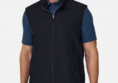 Boggi Milano ανδρικό αμάνικο μπουφάν Regular Fit - BO26P016603 Μπλε Navy - BOGGI MILANO - 
