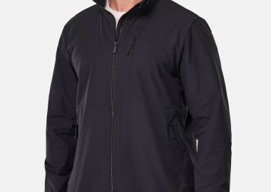 Boggi Milano ανδρικό bomber jacket αδιάβροχο με ψηλό λαιμό - BO25P068301 Μπλε Σκούρο - BOGGI MILANO - 