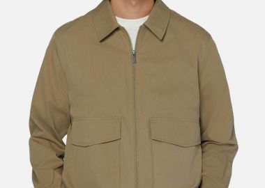 Boggi Milano ανδρικό bomber jacket μονόχρωμο με μεγάλες τσέπες Regular Fit - BO24P008401 Μπεζ - BOGGI MILANO - 