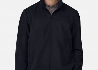 Boggi Milano ανδρικό bomber jacket μονόχρωμο Regular Fit - BO26P068601 Μπλε Navy - BOGGI MILANO - 