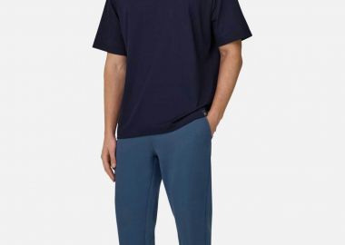 Boggi Milano ανδρικό παντελόνι φόρμας μονόχρωμο Relaxed Fit - BO26P008103 Μπλε - BOGGI MILANO - 