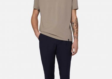 Boggi Milano ανδρικό παντελόνι μονόχρωμο Regular Fit - BO24P011701 Μπλε Σκούρο - BOGGI MILANO - 