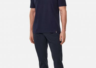 Boggi Milano ανδρικό παντελόνι μονόχρωμο Regular Fit - BO25P042705 Μπλε Σκούρο - BOGGI MILANO - 