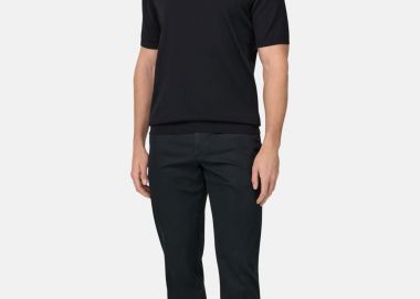 Boggi Milano ανδρικό παντελόνι Regular Fit - BO26P076205 Μαύρο - BOGGI MILANO - 