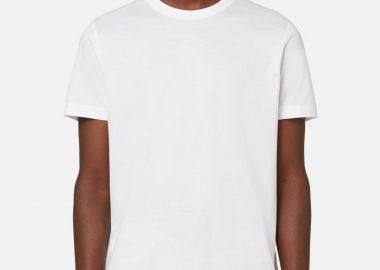 Boggi Milano ανδρικό T-shirt μονόχρωμο Regular Fit - BO24C005803 Λευκό - BOGGI MILANO - 