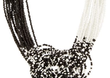 bohemian κολιέ με κόμπο Massai μαύρο - PerfectDress.gr - 