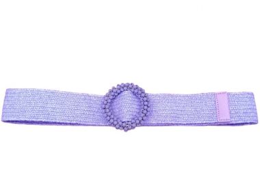 bohemian λιλά ζώνη ψάθα Gum - PerfectDress.gr - 