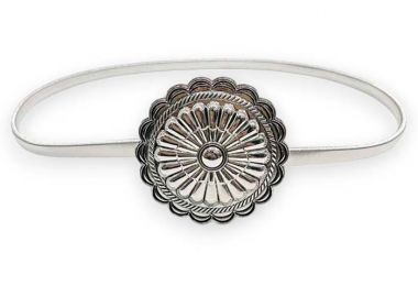 boho chic ελαστική ζώνη Amanda ασημί - PerfectDress.gr - 