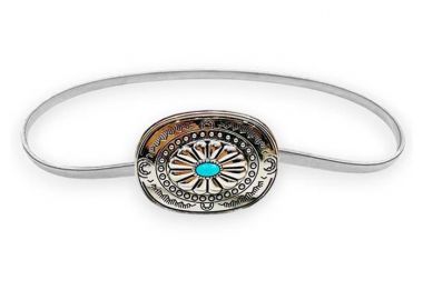 boho chic ελαστική ζώνη Melissa ασημί - PerfectDress.gr - 