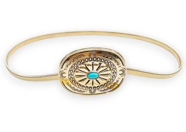 boho chic ελαστική ζώνη Melissa χρυσό - PerfectDress.gr - 