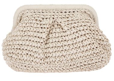 boho chic πλεκτό τσαντάκι sand - PerfectDress.gr - 