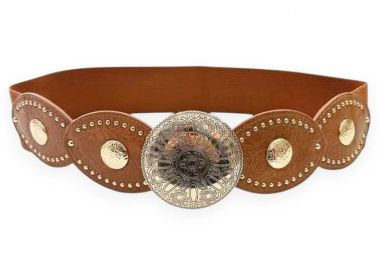 boho δερματίνη ελαστική ζώνη Bonnie ταμπά - PerfectDress.gr - 