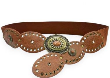 boho δερματίνη ελαστική ζώνη Phoenix ταμπά - PerfectDress.gr - 