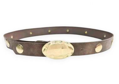 boho δερματίνη ζώνη Lisa καφέ - PerfectDress.gr - 