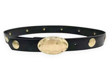 boho δερματίνη ζώνη Lisa μαύρο - PerfectDress.gr - 