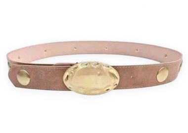 boho δερματίνη ζώνη Lisa ροζ - PerfectDress.gr - 