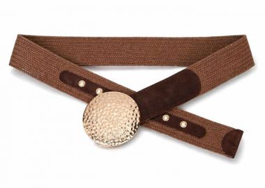 boho ελαστική ζώνη Eira καφέ - PerfectDress.gr - 