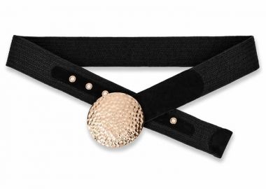 boho ελαστική ζώνη Eira μαύρο - PerfectDress.gr - 