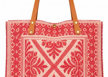 boho καλοκαιρινή υφαντή τσάντα Tunise κόκκινο - PerfectDress.gr - 