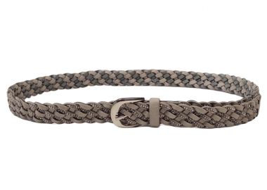 boho luxe ζώνη Braid mix strass grey - PerfectDress.gr - 