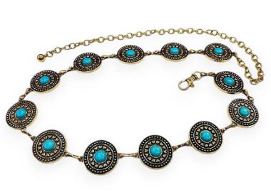 boho μεταλλική ζώνη αλυσίδα Jamie χρυσό - PerfectDress.gr - 