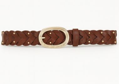 boho πλεκτή ζώνη με τρουκ Memphis ταμπά - PerfectDress.gr - 