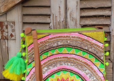 boho τσάντα φάκελος Inkas - PerfectDress.gr - 