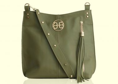 Bonendis Chevie Leather Shoulder Bag Λαδί - Bonendis - 
