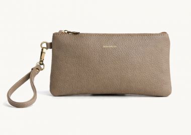 Bonendis Polly Pouch in Taupe Leather Πούρου - Bonendis - 
