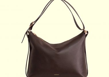 Bonendis Rallu Leather Shoulder Bag Καφέ - Bonendis - 
