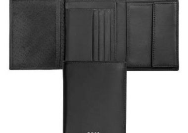 BOSS Πορτοφόλι από δέρμα Black HLO403A - Boss Accessories - 