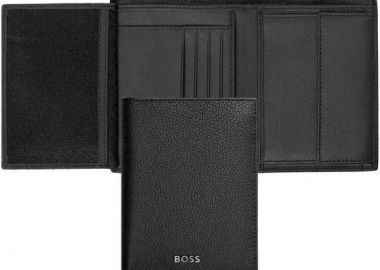BOSS Πορτοφόλι από δέρμα Black HLO416A - Boss Accessories - 