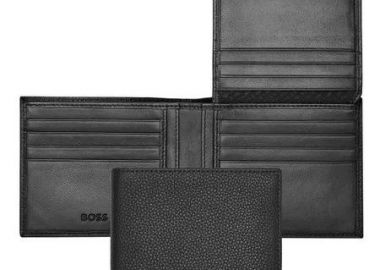 BOSS Πορτοφόλι από δέρμα Black HLY416A - Boss Accessories - 