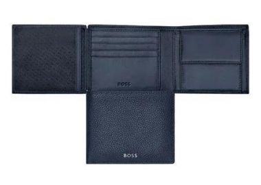 BOSS Πορτοφόλι από δέρμα Blue HLN416N - Boss Accessories - 