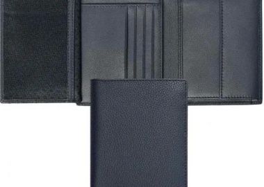 BOSS Πορτοφόλι από δέρμα Blue HLO416N - Boss Accessories - 