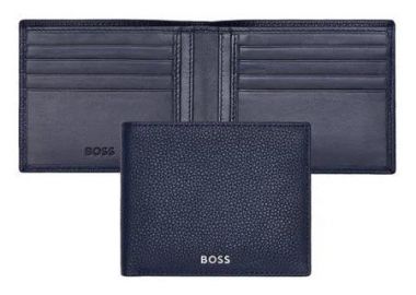 BOSS Πορτοφόλι από δέρμα Blue HLW416N - Boss Accessories - 