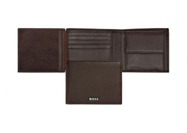 BOSS Πορτοφόλι από δέρμα Brown HLN403Y - Boss Accessories - 