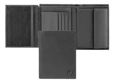 BOSS Πορτοφόλι από δέρμα Grey HLO526H - Boss Accessories - 