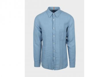 BOSS Relegant6M Men's Shirt Open Blue 50537381460 - BOSS - 