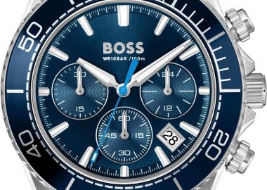 BOSS Sealiner Chronograph - 1514322, Silver case with Stainless Steel Bracelet - Boss - 