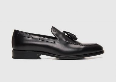 Boss Shoes ανδρικά δερμάτινα παπούτσια - D7692 Μαύρο - BOSS SHOES - 