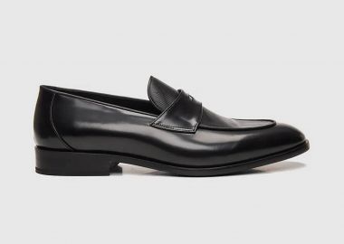 Boss Shoes ανδρικά δερμάτινα παπούτσια - D7694 Μαύρο - BOSS SHOES - 