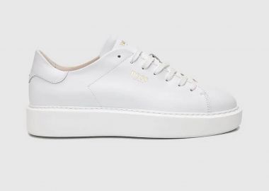 Boss Shoes ανδρικά δερμάτινα sneakers με λογότυπο - D5720 Λευκό - BOSS SHOES - 