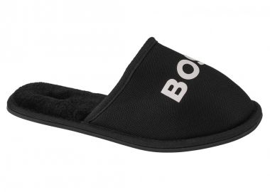 Boss Shoes Χειμερινές Ανδρικές Παντόφλες με Γούνα Μαύρες J29312-09B - BOSS - 