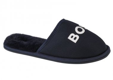 Boss Shoes Χειμερινές Ανδρικές Παντόφλες με Γούνα Μπλε J29312-849 - BOSS - 