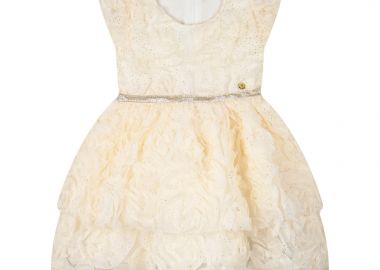 Boutique φόρεμα για κορίτσι - Εκρού 45-225370-7 - energiers - 