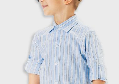 Boutique πουκάμισο για αγόρι - Ριγέ 42-225195-4 - energiers - 