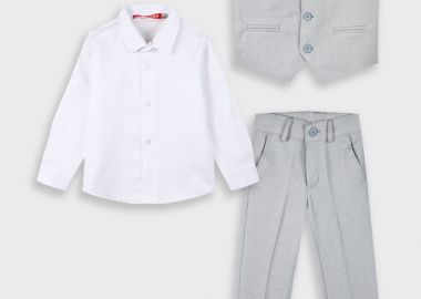 Boutique σετ 4τμχ για αγόρι - ΓΚΡΙ 42-225194-0 - energiers - 