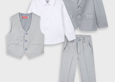 Boutique σετ 5τμχ για αγόρι - ΓΚΡΙ 43-225093-0 - 43-225093-0-14-etwn-gri - energiers - 