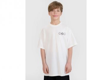 Boy's oversize Tshirt with print 4F 4FJRSS25TTSHM264011S - 4f - 